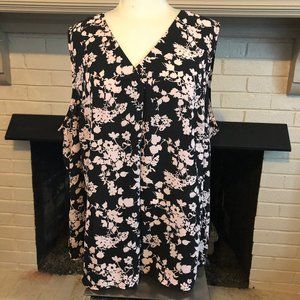 Plus size sleeveless dress shirt 3Xp